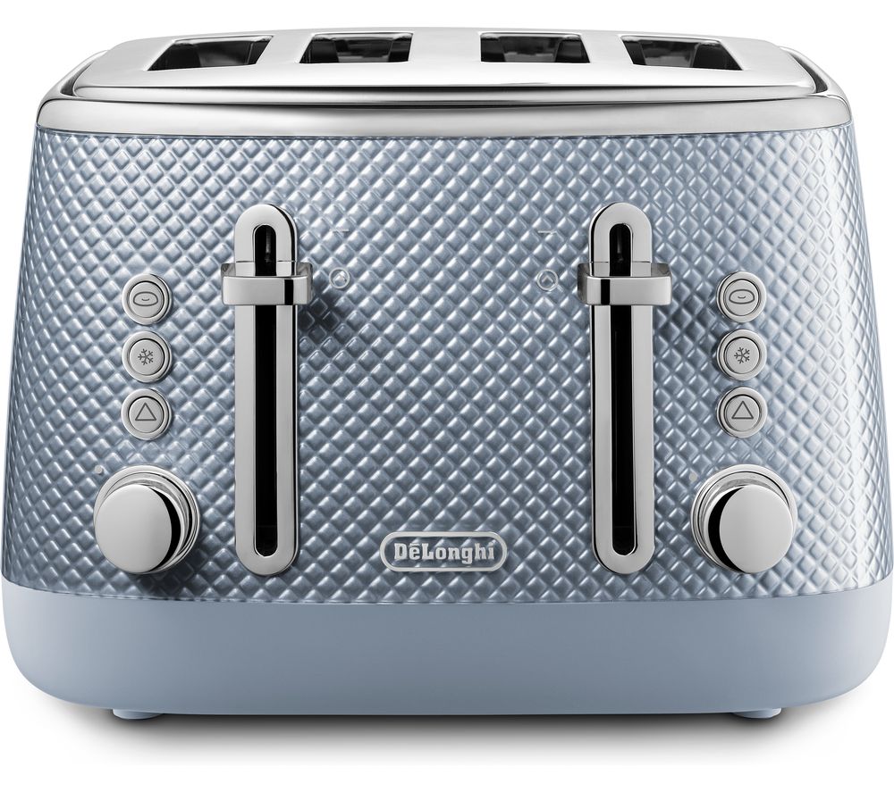 Delonghi Luminosa Ctl Gy Slice Toaster Grey Blue Fast Delivery