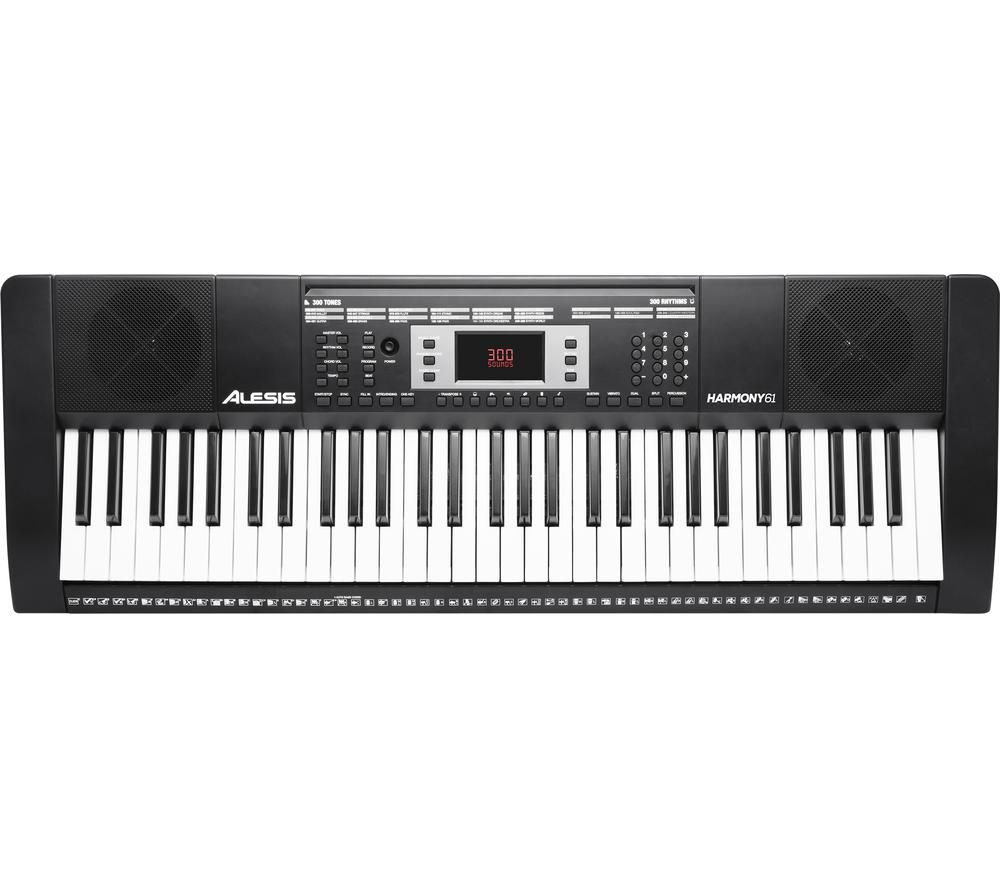 Buy ALESIS Harmony 61 Keys Electronic Portable Keyboard Black Free