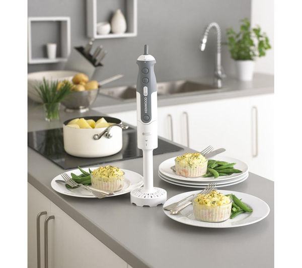 0W22111014 KENWOOD Triblade HDP406WH Hand Blender White & Grey