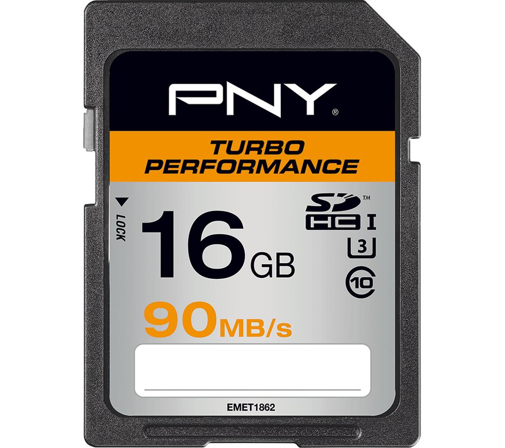 PNY Turbo Performance Class 10 SDHC Memory Card - 16 GB