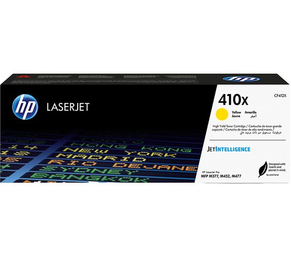 Hp 410x High Yield Original Laserjet Yellow Toner Cartridge