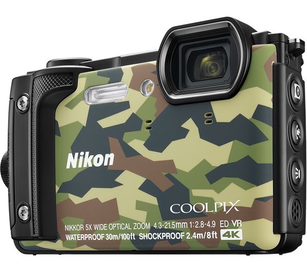 NIKON COOLPIX W300 Tough Compact Camera - Camo