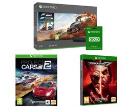 MICROSOFT Xbox One X, Forza Horizon 4, Forza Motorsport 7, Tekken 7, Project Cars 2 & 3 Months LIVE Gold Membership Bundle