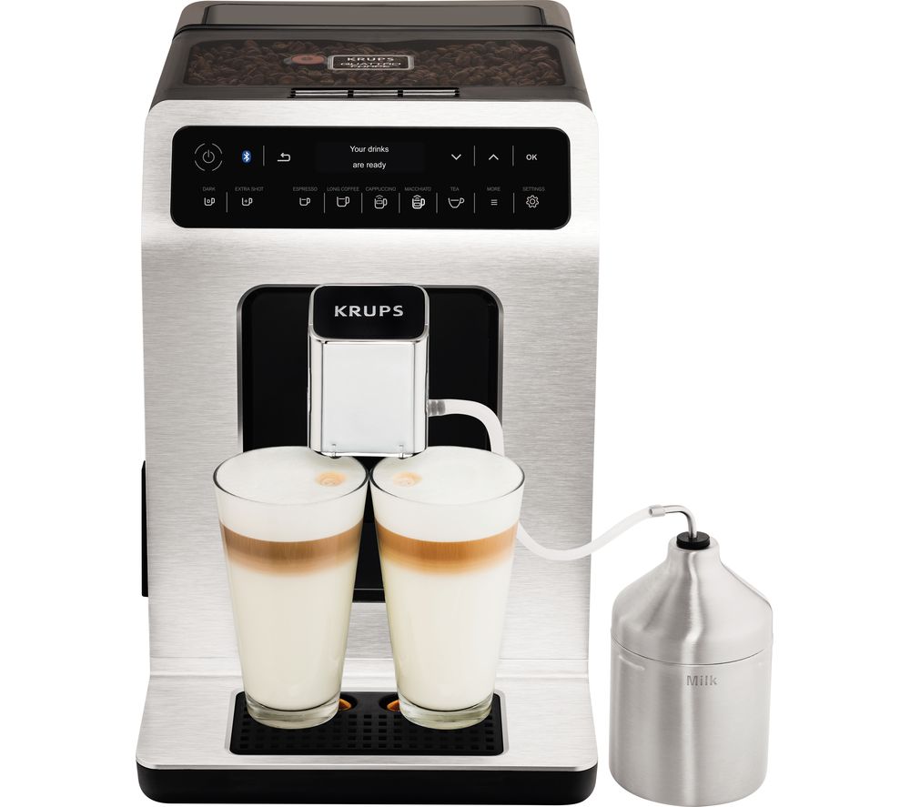KRUPS Evidence Connected EA893D40 Smart Bean to Cup Coffee Machine - Metal KRUPS Evidence Connected EA893D40 Smart Bean to Cup Coffee Machine - Metal