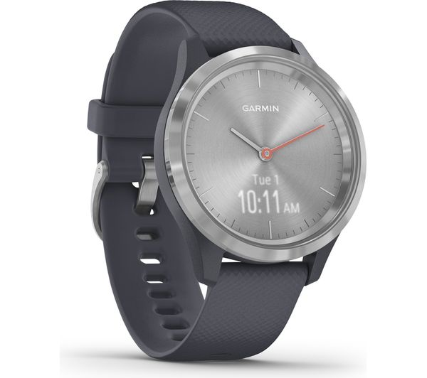 010 02238 00 GARMIN vivomove 3S Granite Blue Silver Currys