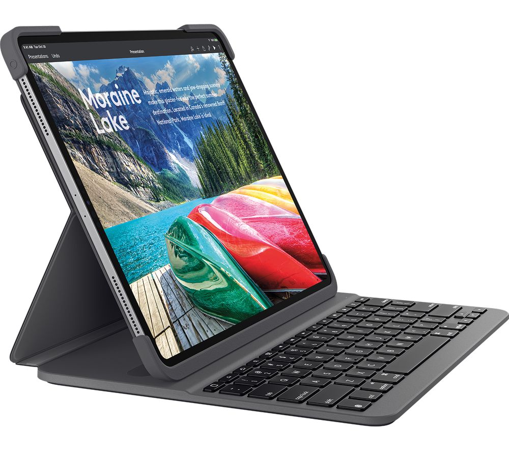 LOGITECH Slim iPad Pro 12.9" Keyboard Folio Case - Grey