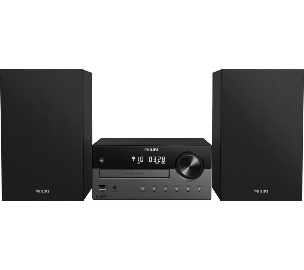 PHILIPS TAM4505/12 Bluetooth Micro Hi-Fi System - Grey & Black, Grey