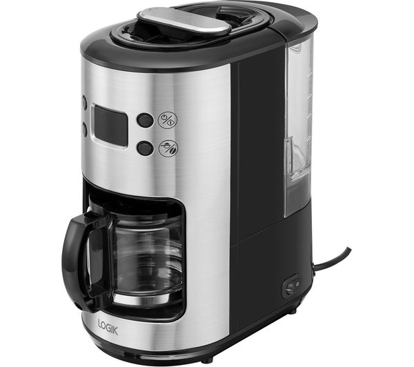  LOGIK L6CMG121 Bean to Cup Coffee Machine Black & Stainless Steel