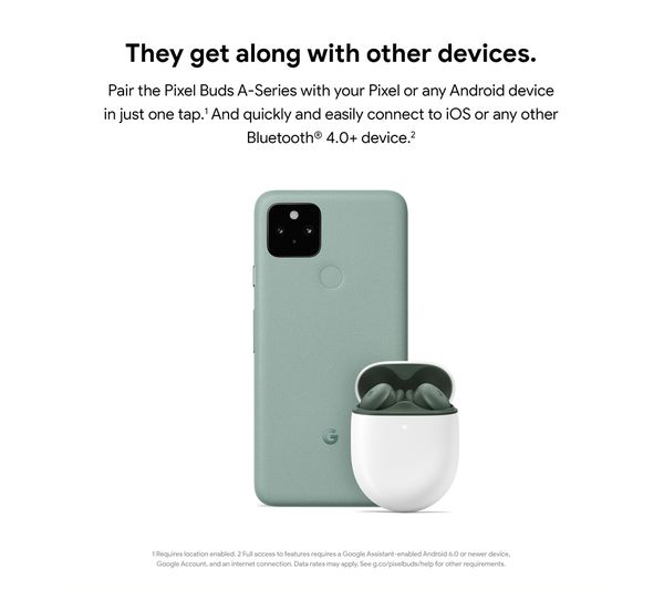 GOOGLE Pixel Buds A-Series Wireless Bluetooth Earphones