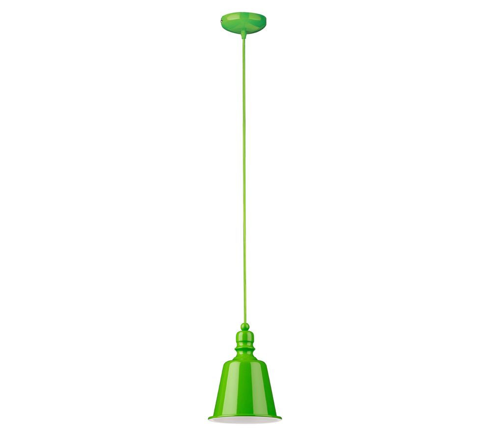 by Premier Pagoda Pendant Ceiling Light - Lime Green