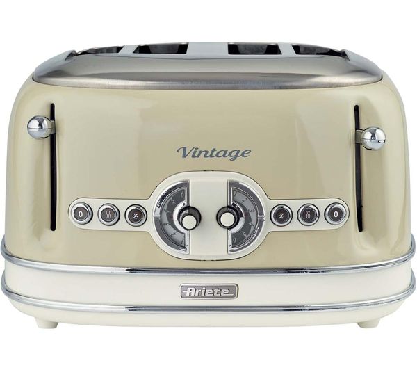 Ariete Vintage 156 4 Slice Toaster Beige