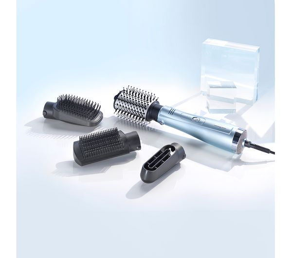 2774U BABYLISS 2774U HydroFusion AntiFrizz 4in1 Hair Dryer Brush Silver & Black Currys