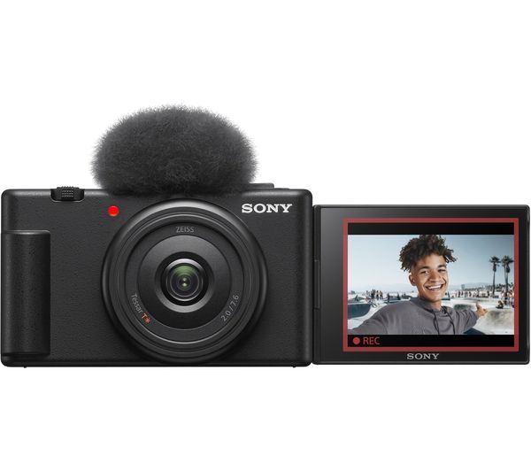 Image of SONY ZV-1F High Performance Compact Vlogging Camera - Black