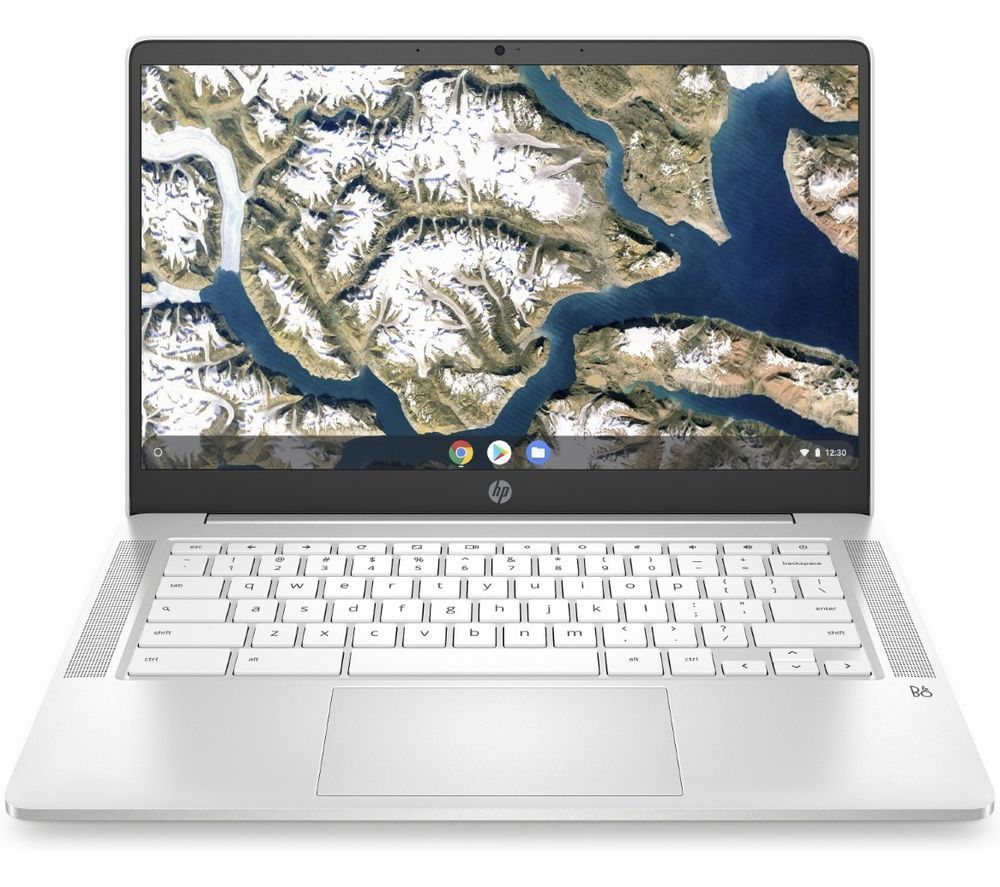14a-na0509sa 14" Refurbished Chromebook - Intel® Pentium® Silver, 64 GB eMMC, White (Very Good Condition)