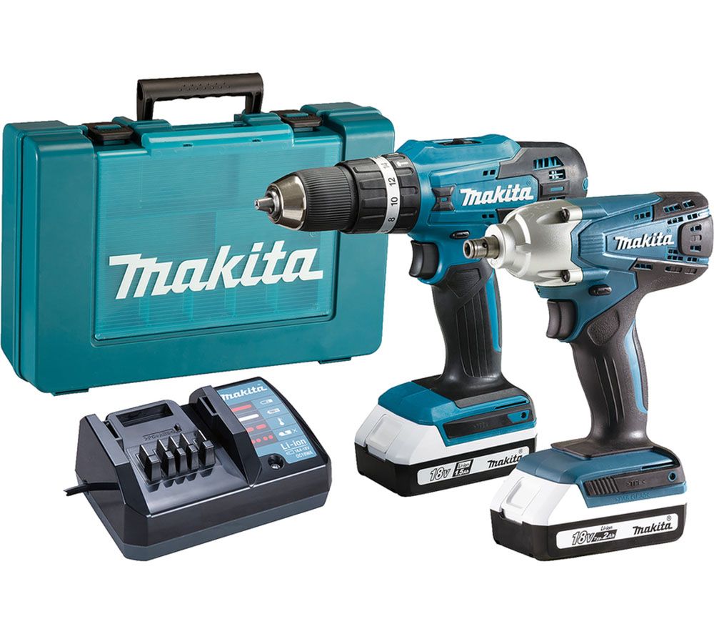 DK18922A Cordless Combi Drill and Impact Driver Set with 2 Batteries