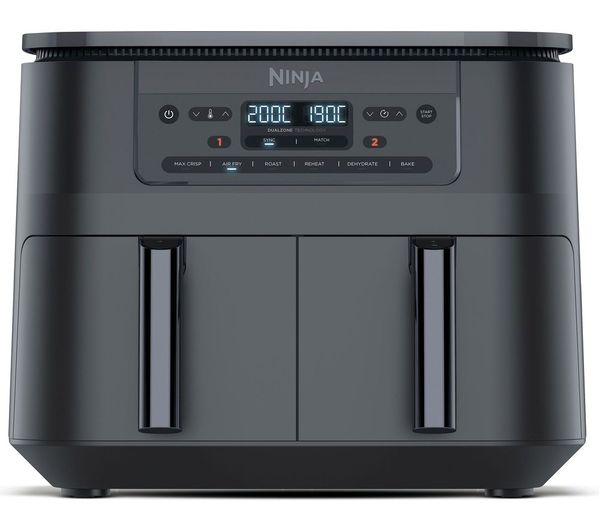 Ninja 6 In 1 Dual Zone Dz300uk Air Fryer Gun Metal Grey