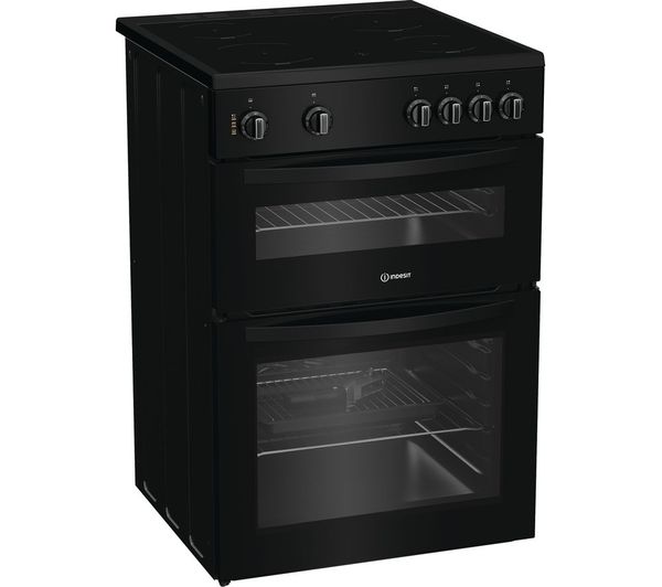 Indesit Ide6vmb 60 Cm Electric Ceramic Cooker Black