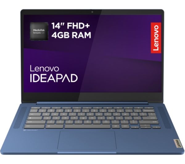 Lenovo Ideapad Slim 3 14 Chromebook Mediatek Kompanio 520 128 Gb Emmc 4gb Ram Blue