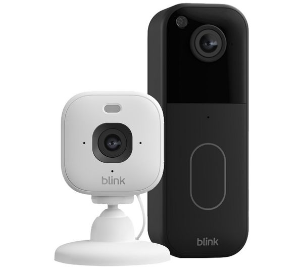 BLINK Home Security Starter Kit with Video Doorbell System & Mini 2K+ Security Camera Bundle