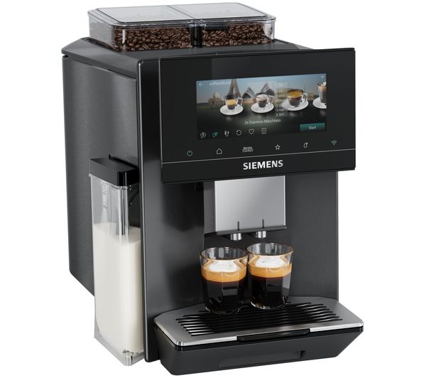 An image of SIEMENS TQ927GL5 EQ900 iAroma Smart Bean to Cup Coffee Machine - Dark Inox