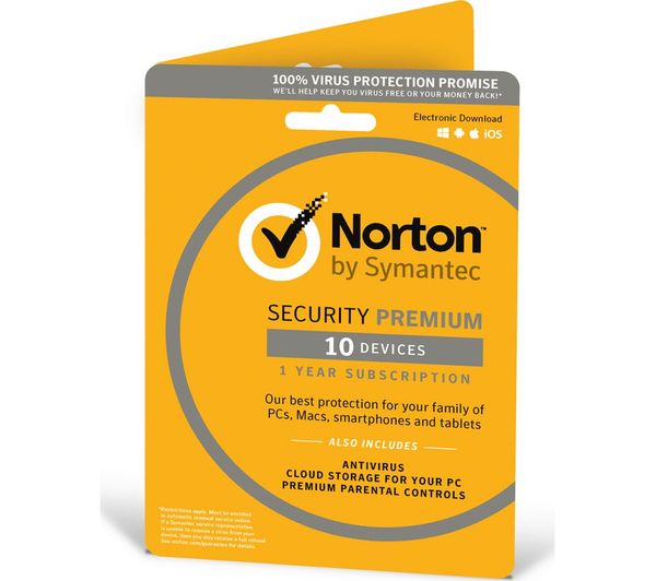 NORTON Security 2018 - 1 year for 10 devices (download)