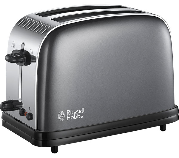 RUSSELL HOBBS Colours Plus 23332 2-Slice Toaster - Grey, Grey
