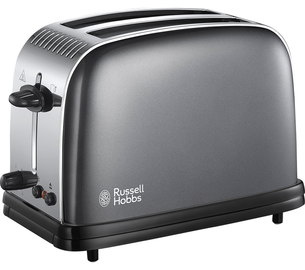 RUSSELL HOBBS Stainless Steel 2-Slice Toaster - Grey