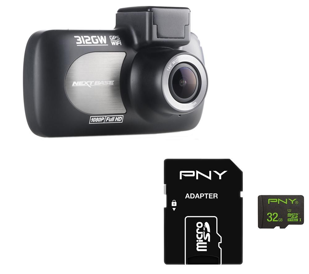 NEXTBASE 312GW Deluxe Dash Cam & 32 GB High Performance Class 10 microSD Memory Card Bundle