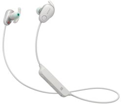 SONY Sports WI-SP600N Wireless Bluetooth Noise-Cancelling Headphones - White
