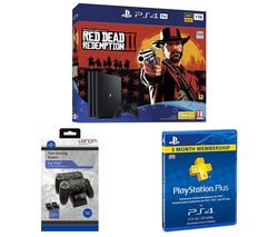 SONY PlayStation 4 Pro, Red Dead Redemption 2, Docking Station & PlayStation Plus Bundle