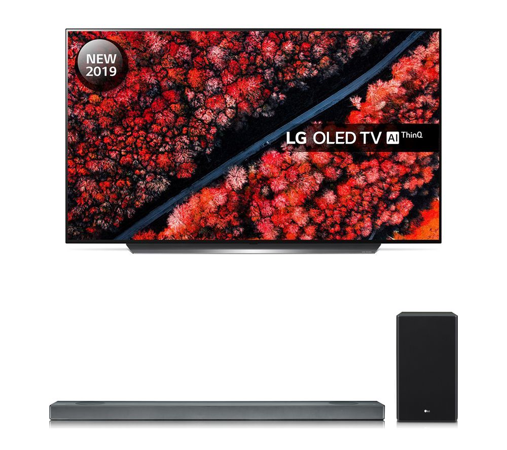 LG SL9YG 4.1.2 Wireless Sound Bar with Dolby Atmos & OLED55C9MLB 55
