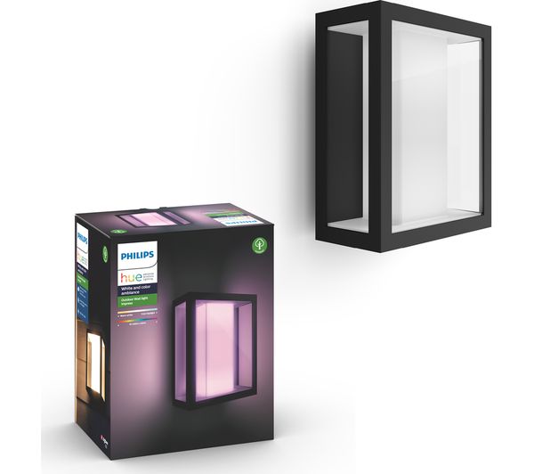 Philips Hue Impress White Colour Ambiance Smart Outdoor Led Wall Light Black Large