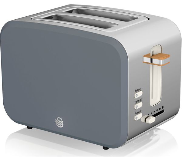 Swan Nordic St14610gryn 2 Slice Toaster Grey