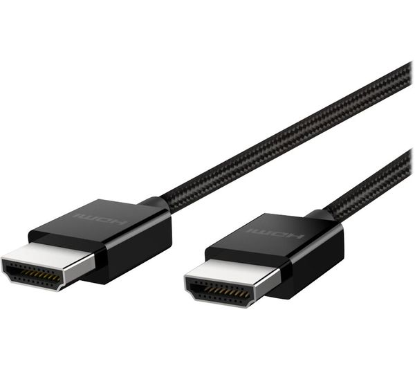 Buy Belkin Braided Avbt2m Blk High Speed Hdmi Cable 2 M Free Delivery Currys