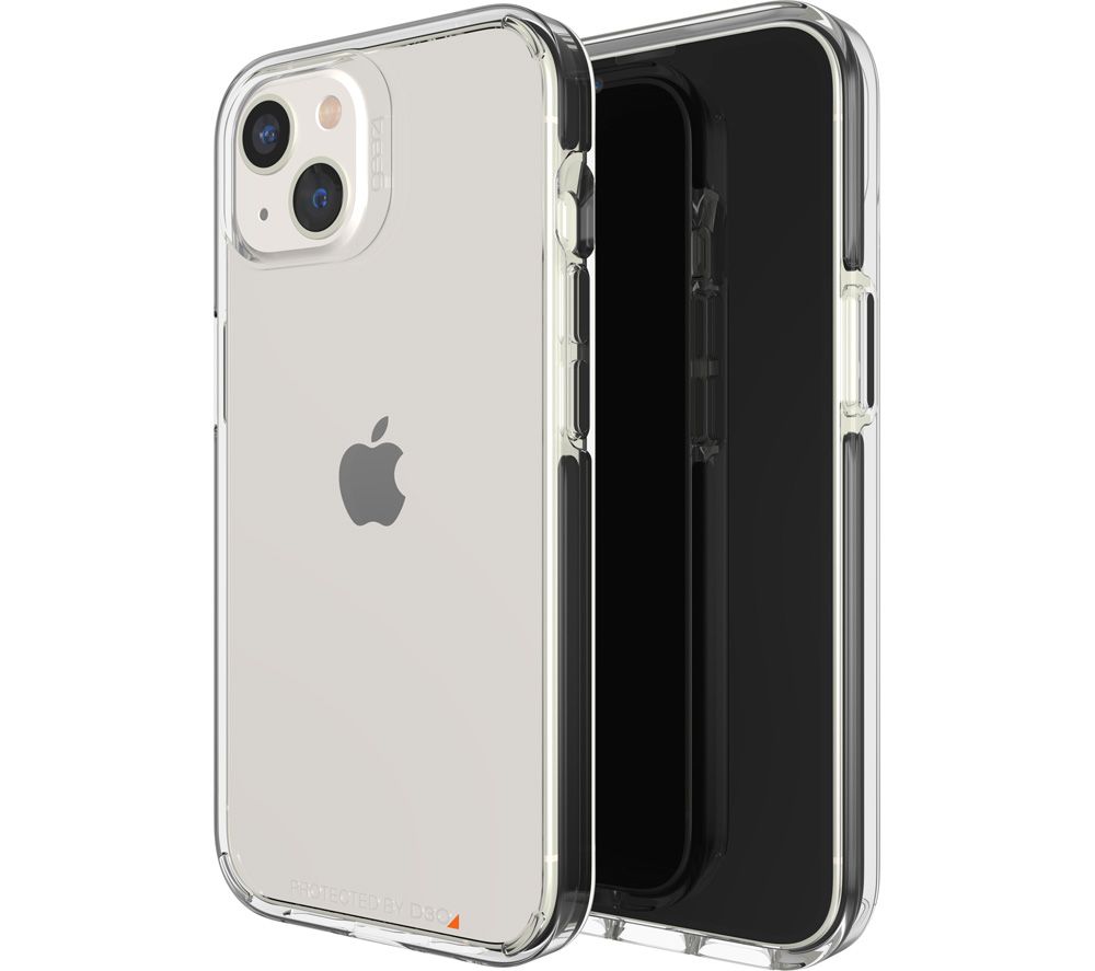 GEAR4 Santa Cruz iPhone 13 Case - Clear & Black, Black