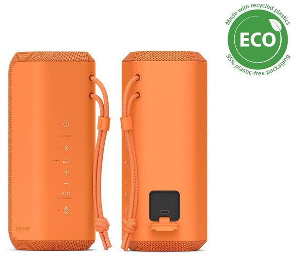 SONY SRS-XE200 Bluetooth Wireless Portable Speaker - Orange offers