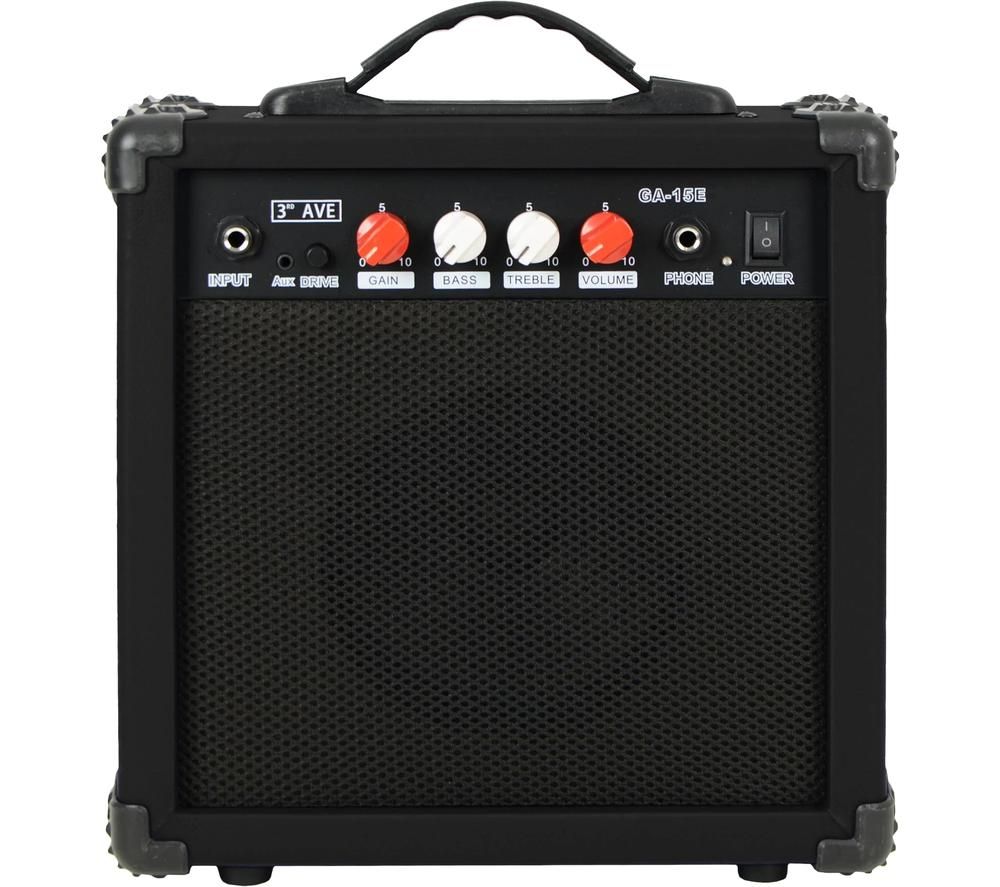 15 W Combo Guitar Practice Amplifier - Black