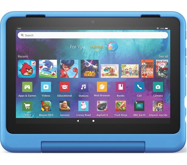 Amazon Fire Hd Pro 8 Kids Ages 6 12 Tablet 2022 32 Gb Cyber Sky