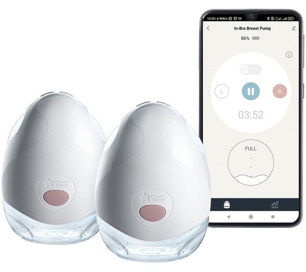 Tommee Tippee Made For Me Double Electric Wearable Breast Pump White