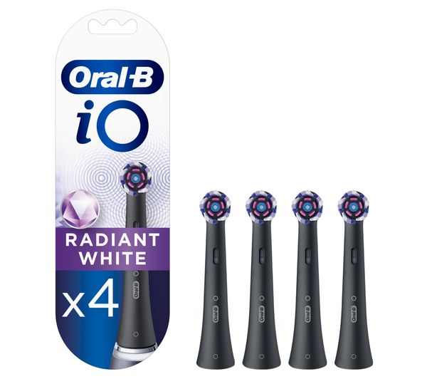 Oral B Io Radiant White Replacement Toothbrush Head Pack Of 4