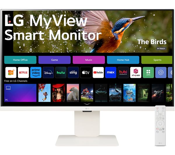 MyView 32SR83U-W.AEK 31.5 Smart 4K Ultra HD HDR IPS Monitor (No Aerial) - White