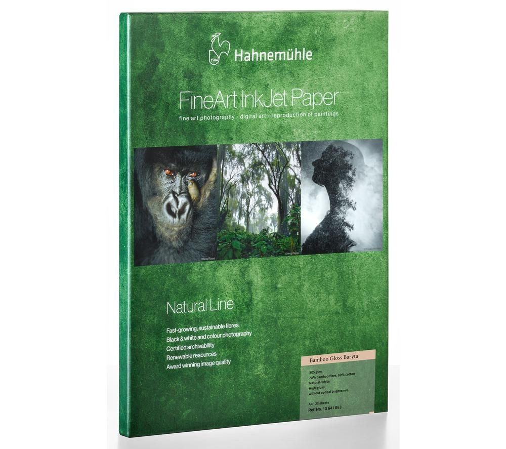 FineArt Natural Line Bamboo Baryta A4 Gloss Photo Paper - 25 Sheets