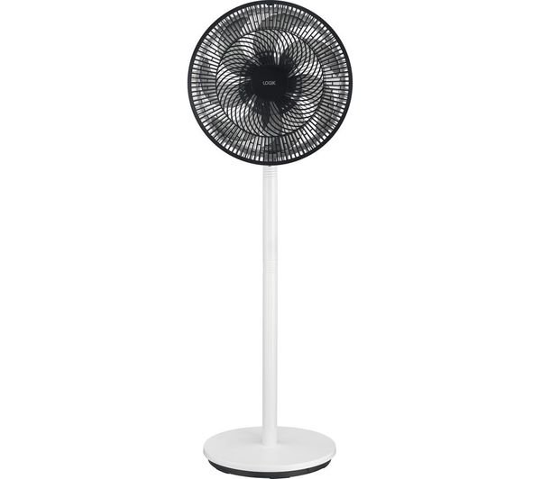 Logik L14pfbw25 14 Pedestal Fan White Black