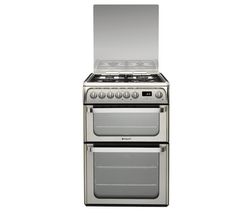 HOTPOINT HUD61X S Dual Fuel Cooker - Stainless Steel (SBUK)