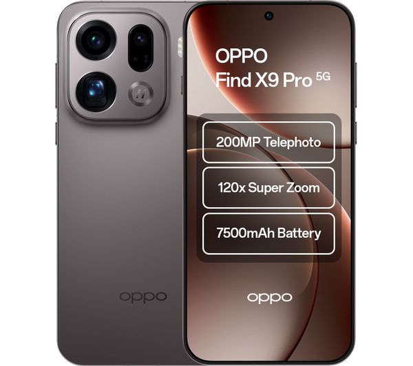An image of OPPO Find X9 Pro - 512 GB, Titanium Charcoal