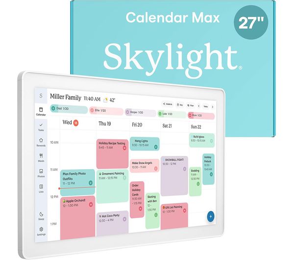 An image of SKYLIGHT Max 27" Smart Digital Calendar - White