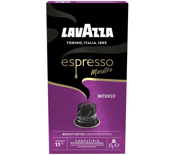 An image of LAVAZZA Espresso Maestro Intenso Coffee Pods - 10 Servings