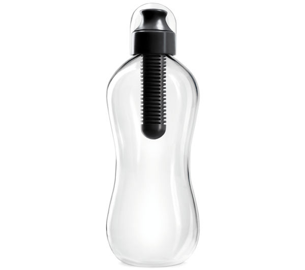 BOBBLE 550 ml Water Bottle - Black & Transparent, Black