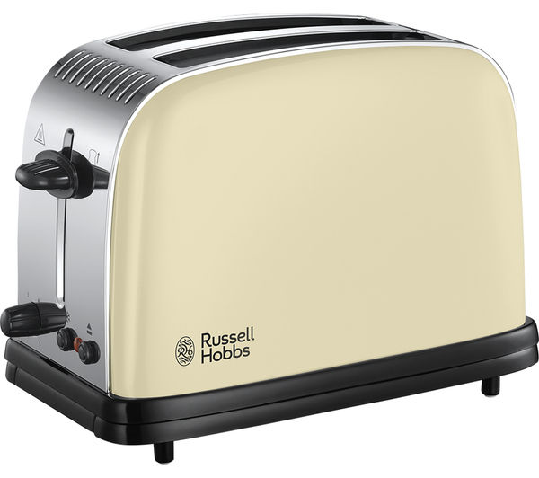 RUSSELL HOBBS Colours Plus 23334 2-Slice Toaster - Cream, Cream