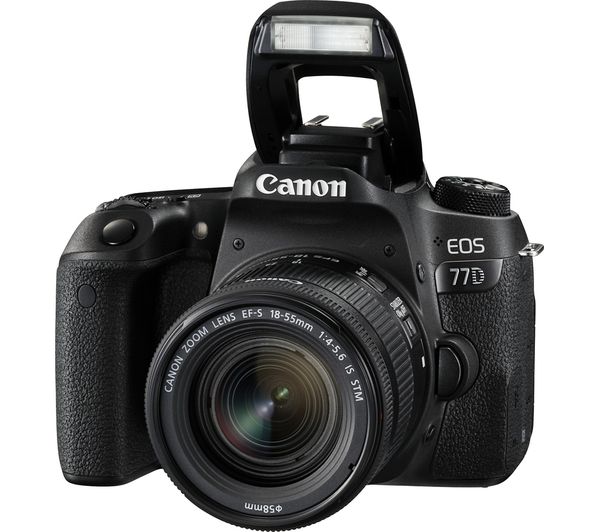 Buy CANON EOS 77D DSLR Camera with EF-S 18-55 mm f/4-5.6 IS STM Lens ...